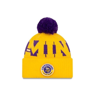 Sapca New Era Minnesota Vikings NFL Alternate Cold Weather Sport Knit Beanie - Galbeni